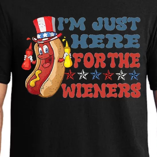 I'm Just Here For The Wieners Pajama Set