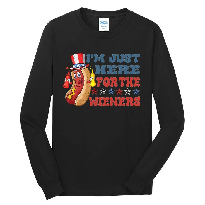 I'm Just Here For The Wieners Tall Long Sleeve T-Shirt