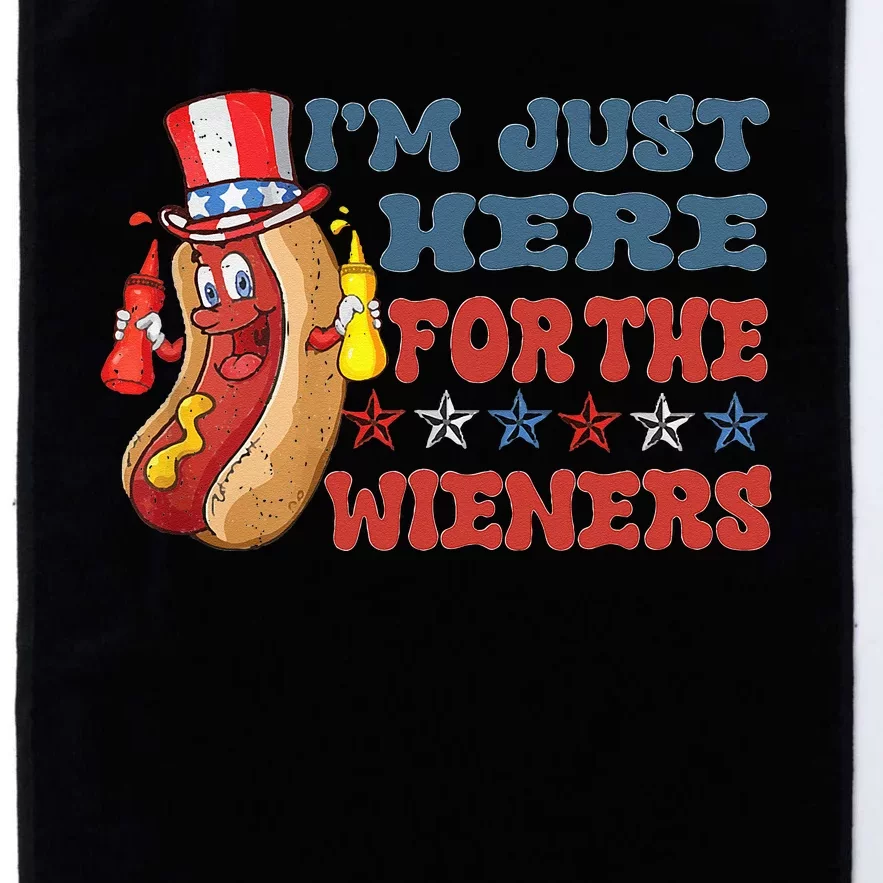 I'm Just Here For The Wieners Platinum Collection Golf Towel