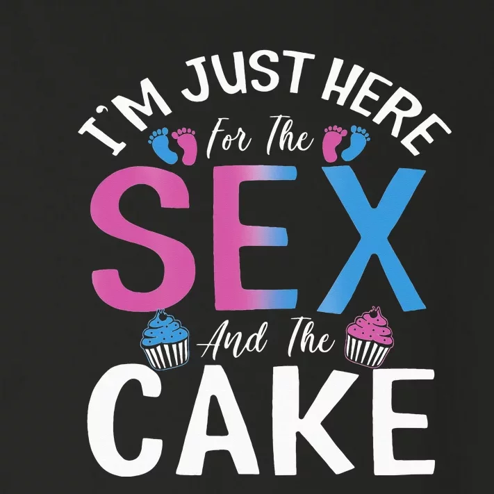 I'm just here for the sex and the cake Funny gender reveal Toddler Long Sleeve Shirt