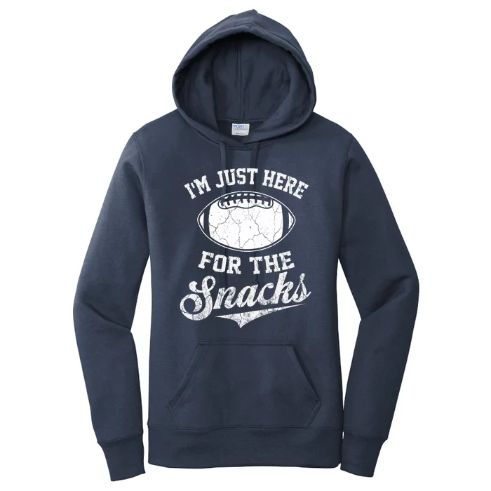 I'm Just Here For The Snacks Funny Fantasy Football League Women's Pullover Hoodie