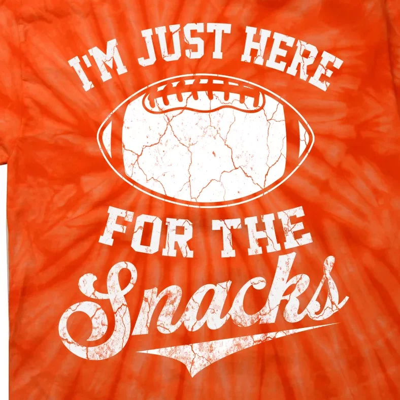 I'm Just Here For The Snacks Funny Fantasy Football League Tie-Dye T-Shirt