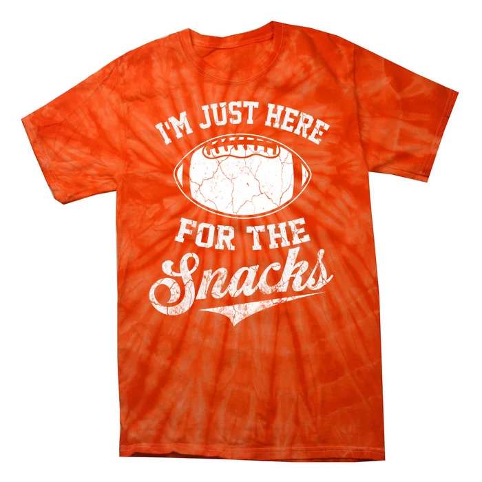 I'm Just Here For The Snacks Funny Fantasy Football League Tie-Dye T-Shirt