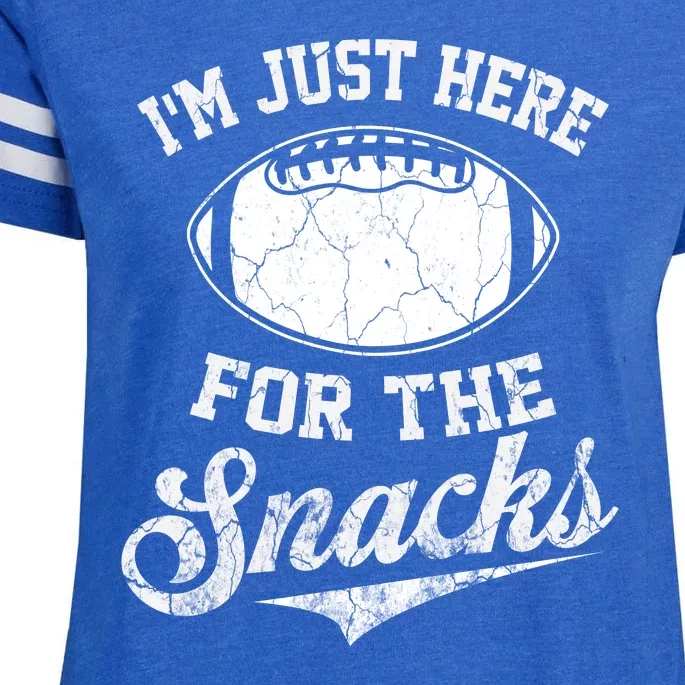 I'm Just Here For The Snacks Funny Fantasy Football League Enza Ladies Jersey Football T-Shirt