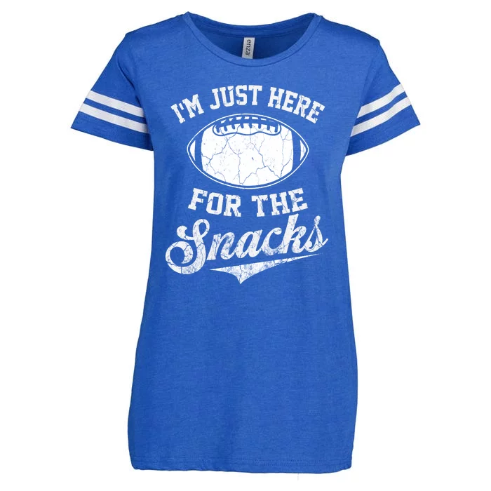 I'm Just Here For The Snacks Funny Fantasy Football League Enza Ladies Jersey Football T-Shirt