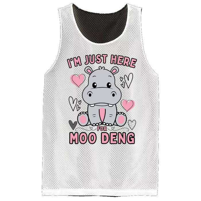 IM Just Here For Moo Deng Mesh Reversible Basketball Jersey Tank