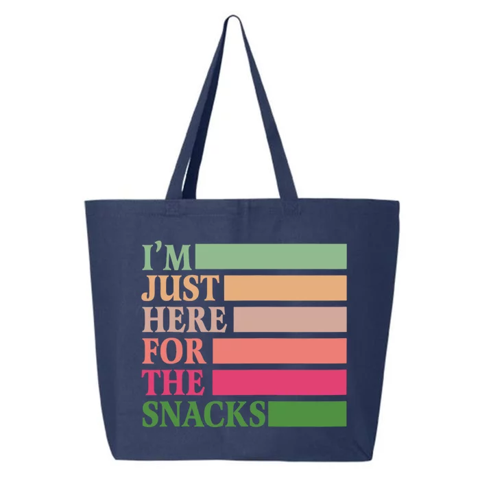 IM Just Here For The Snacks Vintage Funny Food Gift 25L Jumbo Tote