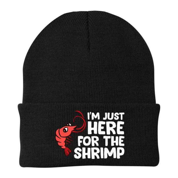 Im Just Here For The Shrimp Seafood Shrimp Knit Cap Winter Beanie