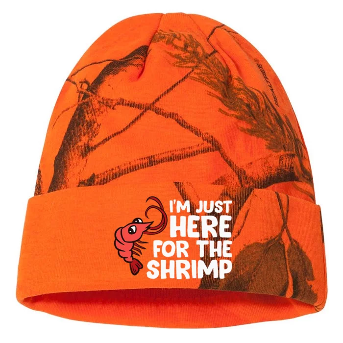 Im Just Here For The Shrimp Seafood Shrimp Kati - 12in Camo Beanie