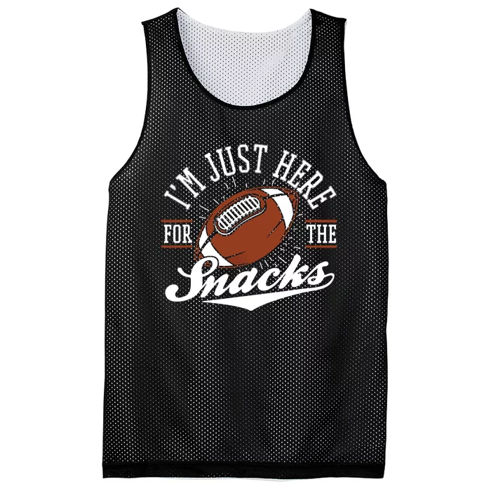 IM Just Here For The Snacks Funny Fantasy Football League Mesh Reversible Basketball Jersey Tank