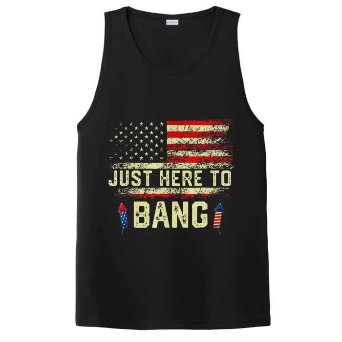 IM Just Here To Funny Bang 4th Of July Performance Tank