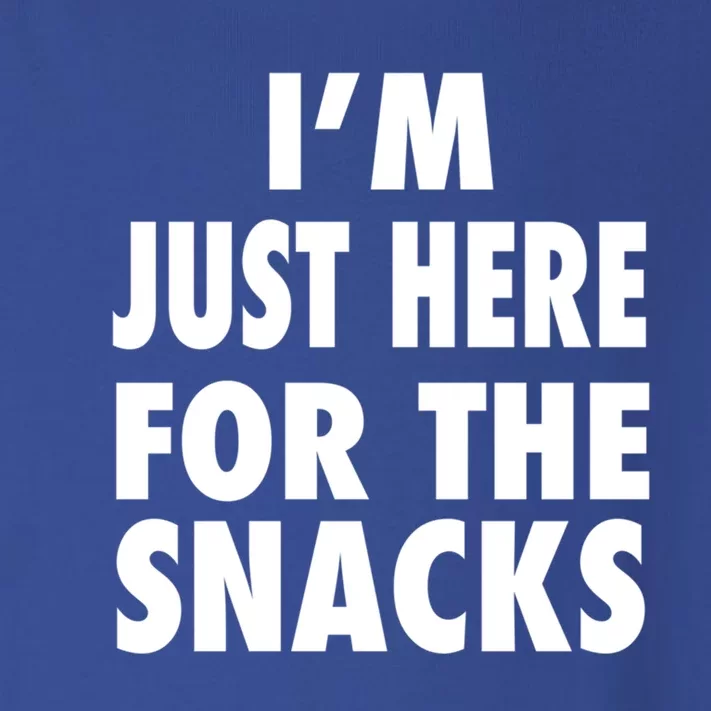 Im Just Here For The Snacks Gift Toddler Long Sleeve Shirt