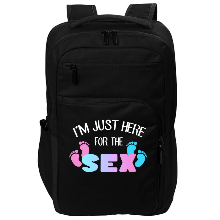 I'm Just Here For The Sex Gender Reveal Impact Tech Backpack