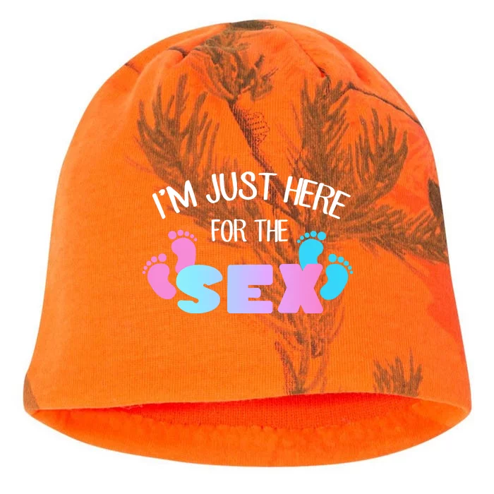 I'm Just Here For The Sex Gender Reveal Kati - Camo Knit Beanie