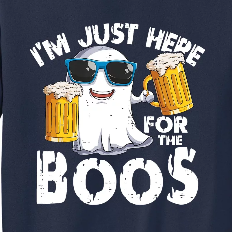 Im Just Here For The Boos Beer Ghost Halloween Sweatshirt