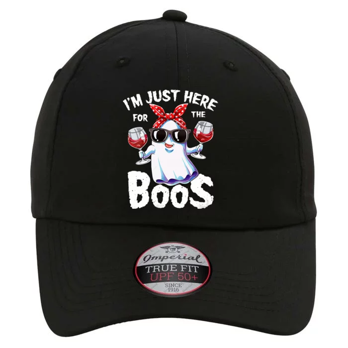 IM Just Here For The Boos Funny Halloween Ghost Cute Women The Original Performance Cap