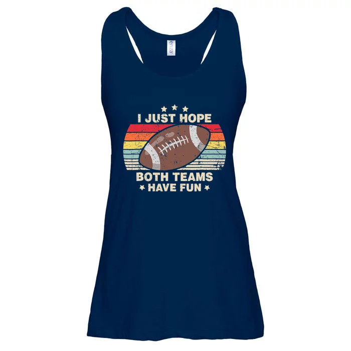 I Just Hope Both Teams Have Fun Wo Or Funny Football Ladies Essential Flowy Tank