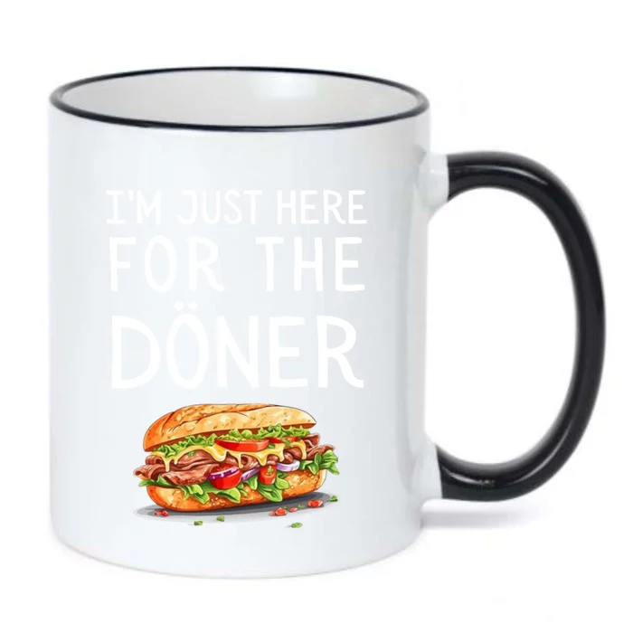 IM Just Here For The Doner Funny Kebab Food Cute Gift Black Color Changing Mug