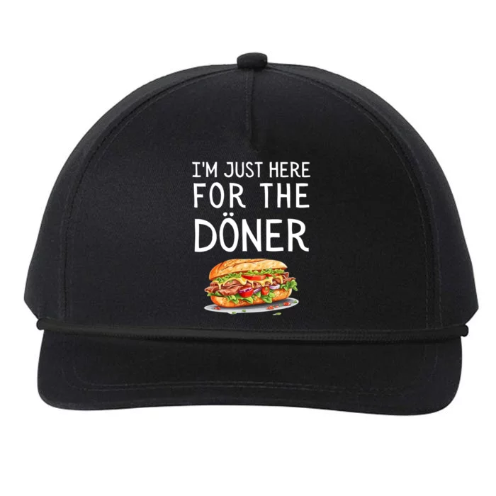 IM Just Here For The Doner Funny Kebab Food Cute Gift Snapback Five-Panel Rope Hat