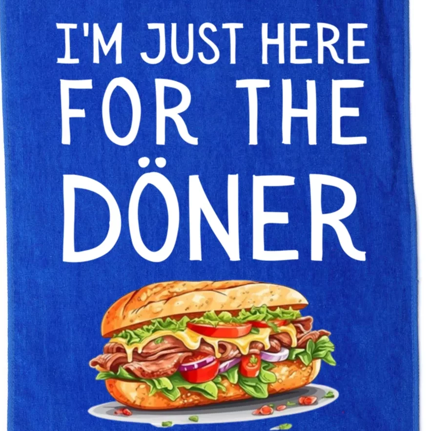 IM Just Here For The Doner Funny Kebab Food Cute Gift Platinum Collection Golf Towel