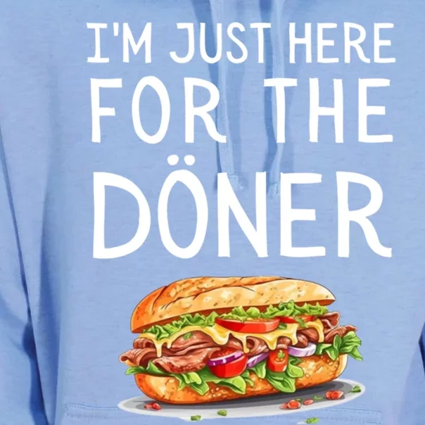 IM Just Here For The Doner Funny Kebab Food Cute Gift Unisex Surf Hoodie