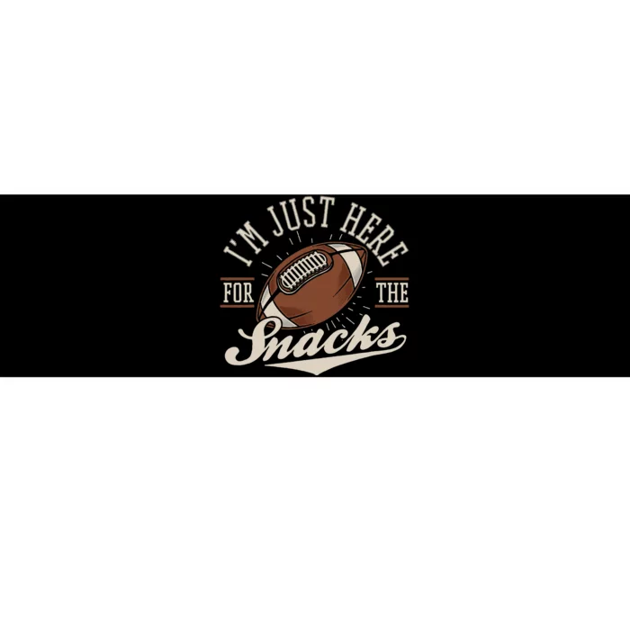 IM Just Here For The Snacks Funny Fantasy Football League Gift Bumper Sticker