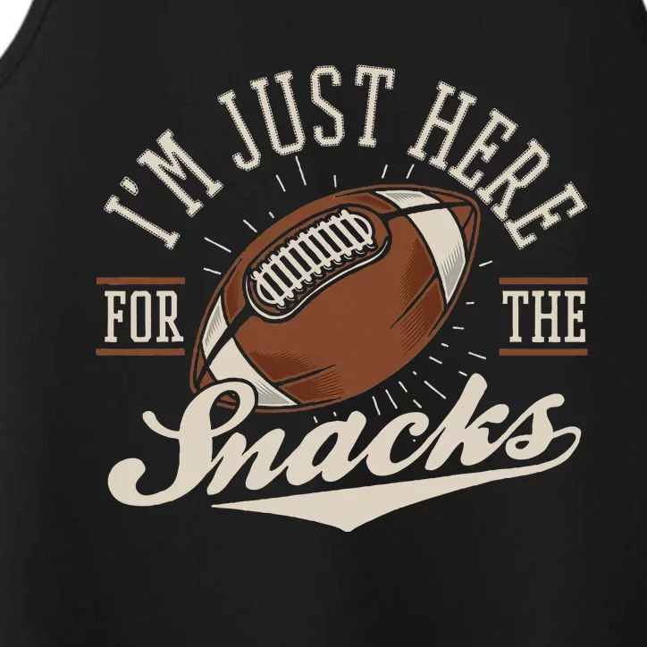 IM Just Here For The Snacks Fantasy Football League Performance Tank