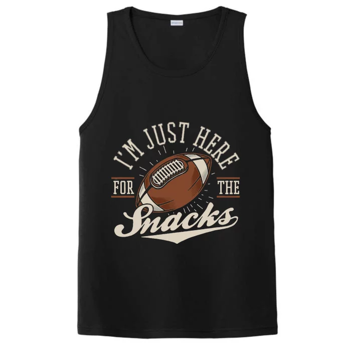 IM Just Here For The Snacks Fantasy Football League Performance Tank