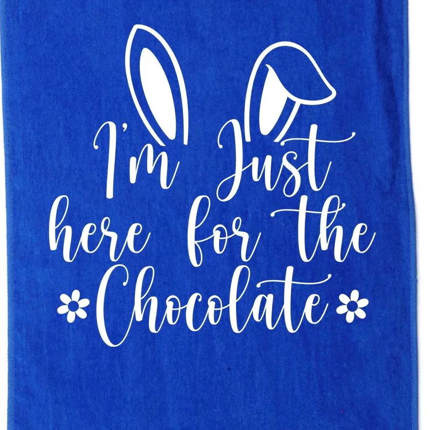 I'm Just Here For Chocolate Easter Bunny Platinum Collection Golf Towel