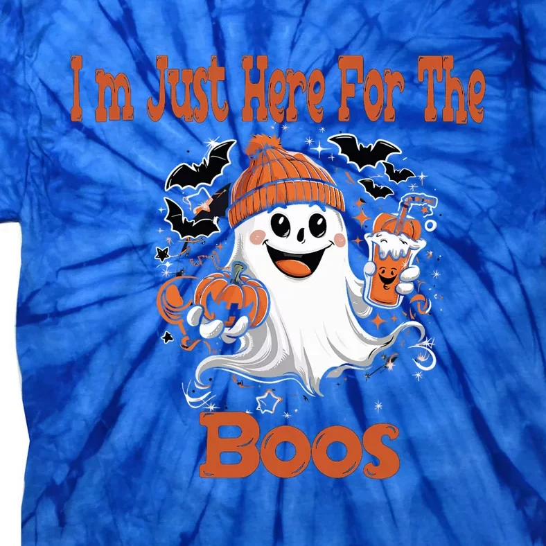 IM Just Here For The Boos Halloween Party Ghost Costume Tie-Dye T-Shirt