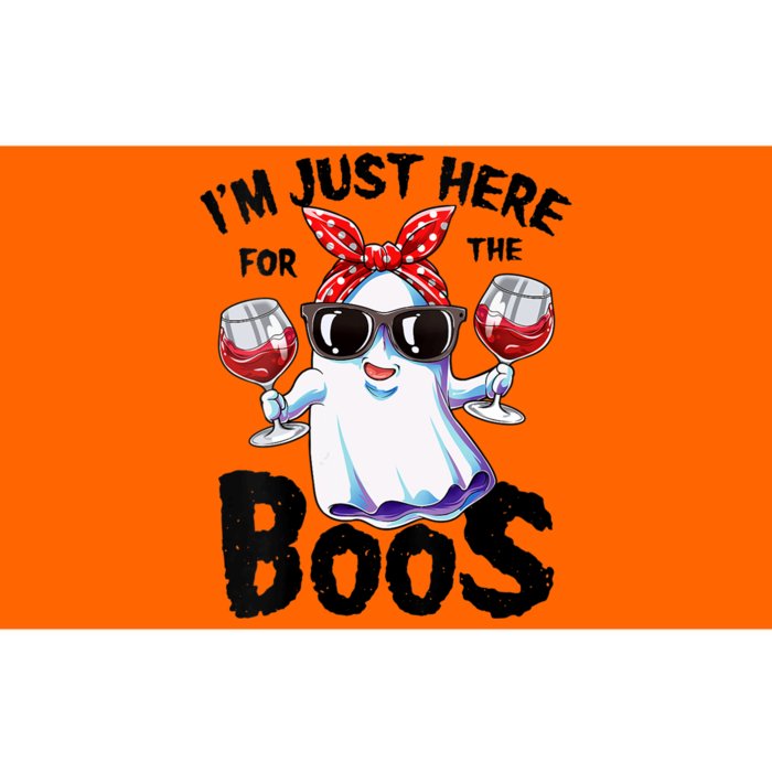 IM Just Here For The Boos Funny Halloween Ghost Cute Women Bumper Sticker