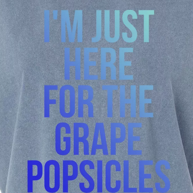 I'm Just Here For The Grape Popsicles Foodies Gift Garment-Dyed Women's Muscle Tee