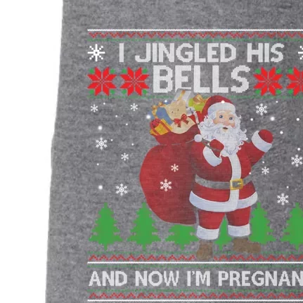 I Jingled His Bells And Now I'm Pregnant Ugly Xmas Sweater Gift Doggie 3-End Fleece Hoodie