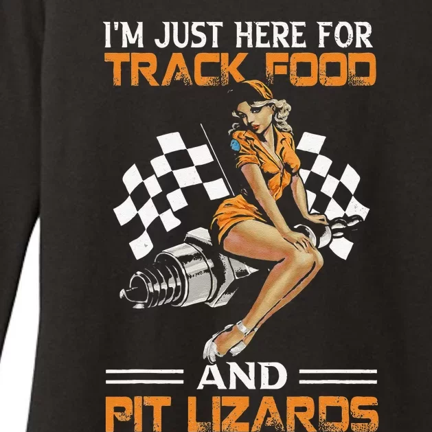 Im Just Here For Track Food And Pit Lizards Racing Motor Womens CVC Long Sleeve Shirt