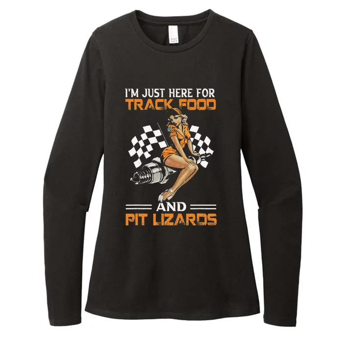 Im Just Here For Track Food And Pit Lizards Racing Motor Womens CVC Long Sleeve Shirt