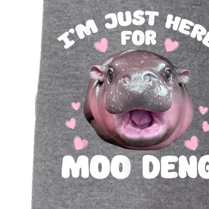 IM Just Here For The Moo Deng Doggie 3-End Fleece Hoodie