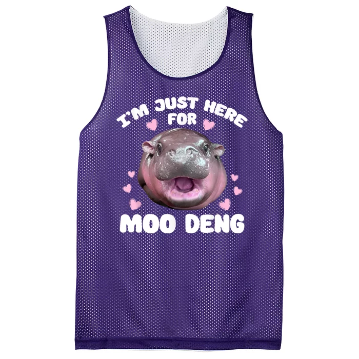 IM Just Here For The Moo Deng Mesh Reversible Basketball Jersey Tank