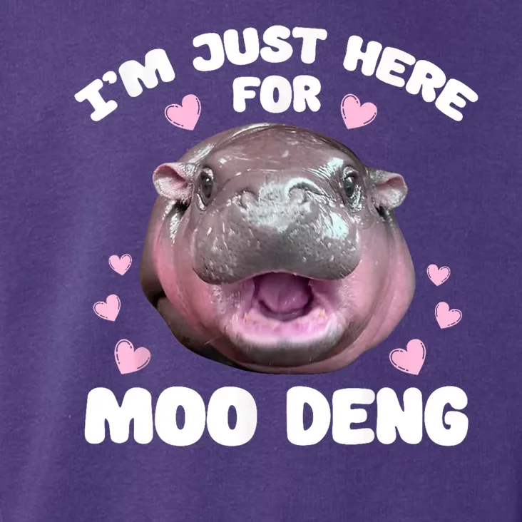 IM Just Here For The Moo Deng Toddler Hoodie