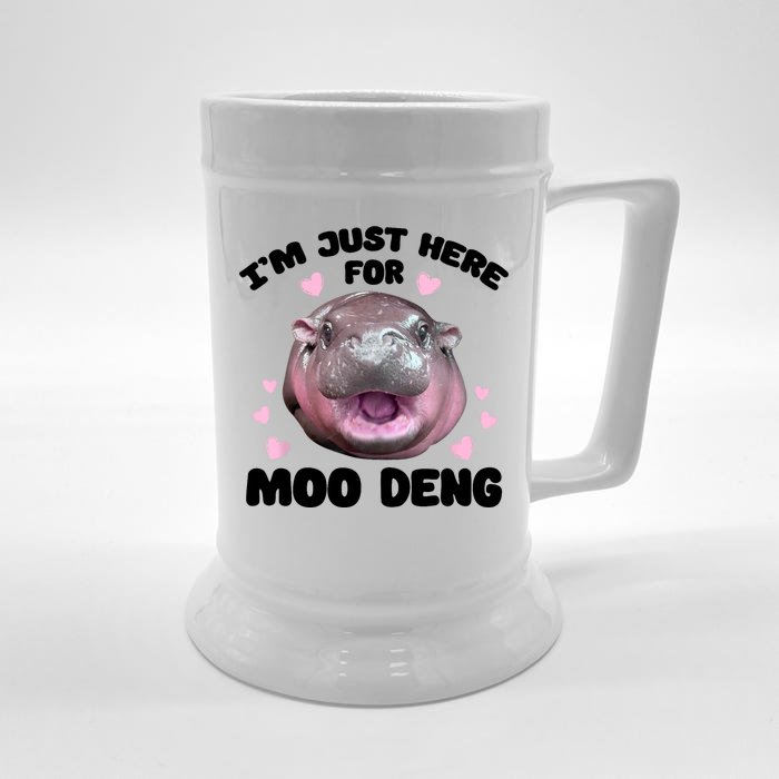 IM Just Here For The Moo Deng Front & Back Beer Stein