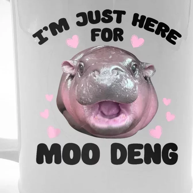 IM Just Here For The Moo Deng Front & Back Beer Stein