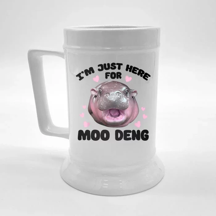 IM Just Here For The Moo Deng Front & Back Beer Stein