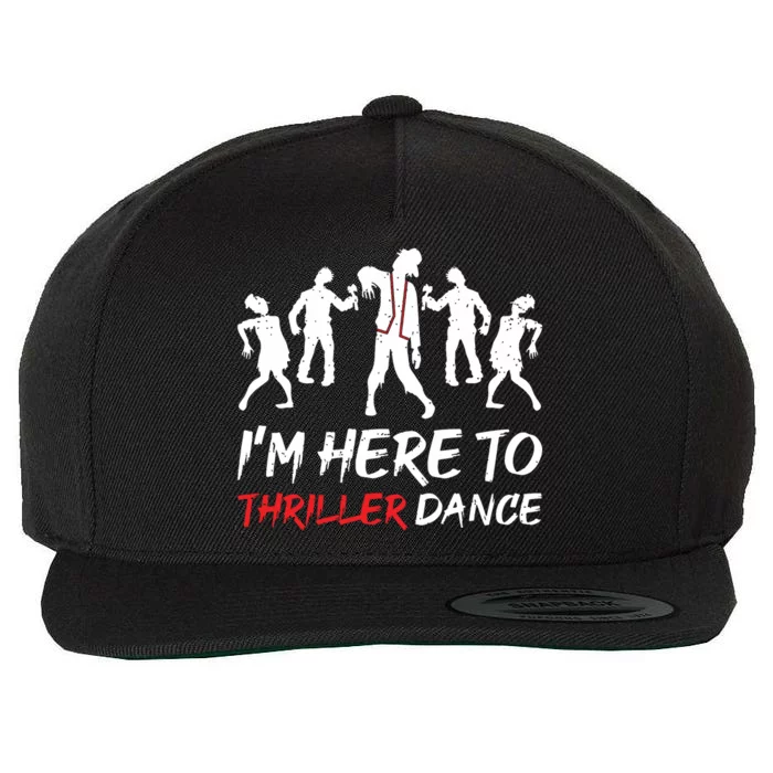 Im Just Here To Thriller Dance Halloween For Women Wool Snapback Cap