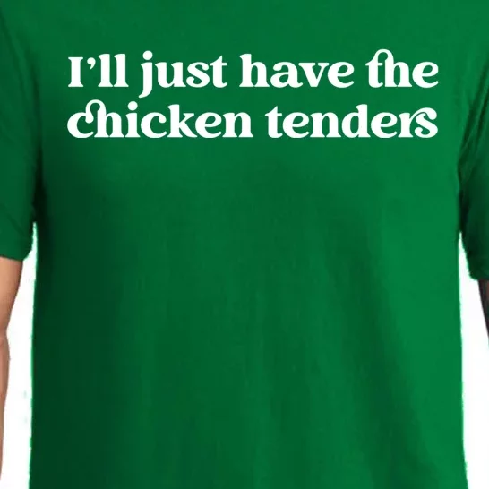 ILl Just Have The Chicken Tenders Christmas Chicken Nugget Pajama Set