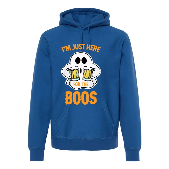 I’M Just Here For The Boos Funny Halloween Ghost Gift Premium Hoodie