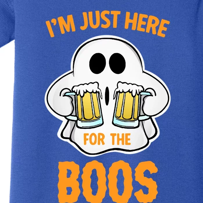 I’M Just Here For The Boos Funny Halloween Ghost Gift Baby Bodysuit