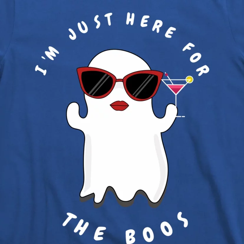 IM Just Here For The Boos Women Funny Halloween Ghost T-Shirt