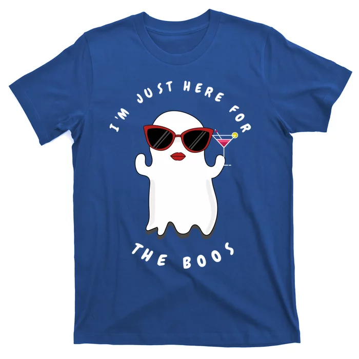 IM Just Here For The Boos Women Funny Halloween Ghost T-Shirt