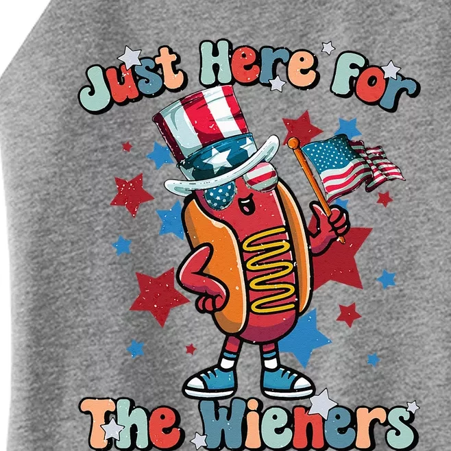 Im Just Here For The Wieners Hot Dog 4Th Of July Women’s Perfect Tri Rocker Tank