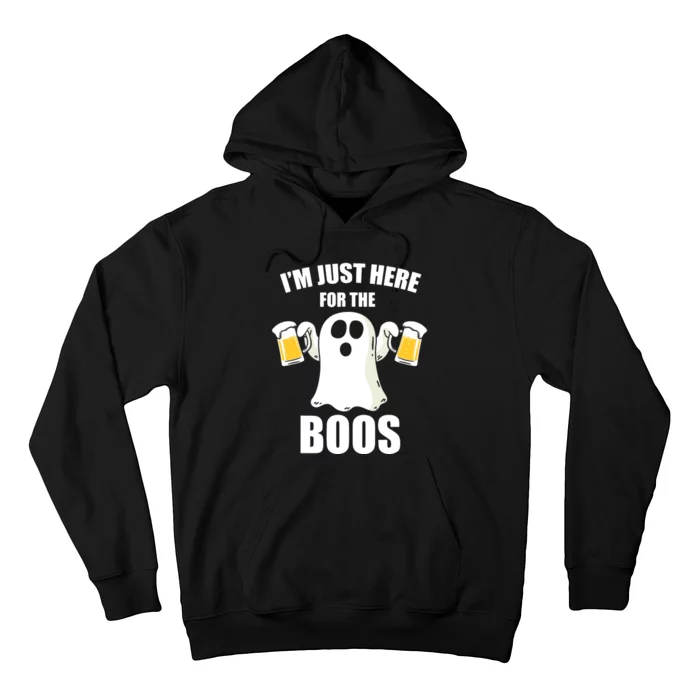 IM Just Here For The Boos Funny Halloween Cute Ghost Gift Hoodie