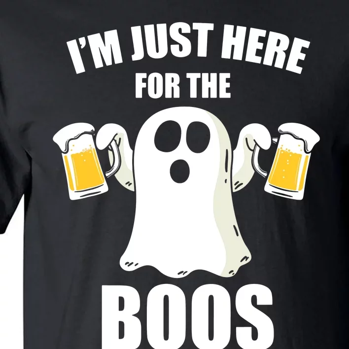 IM Just Here For The Boos Funny Halloween Cute Ghost Gift Tall T-Shirt